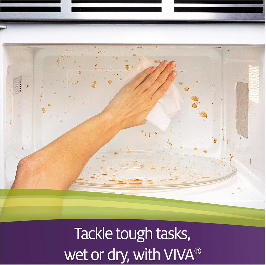 VIVA Choose-A-Sheet Paper Towels - Soft & Strong Cloth-Like Texture | 6 Regular Rolls for Ultimate Clean