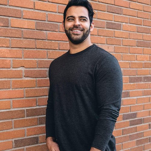Fresh Clean Threads Men's Long Sleeve T-Shirt - Soft, Pre-Shrunk Premium Cotton Blend Tee | Classic Fit