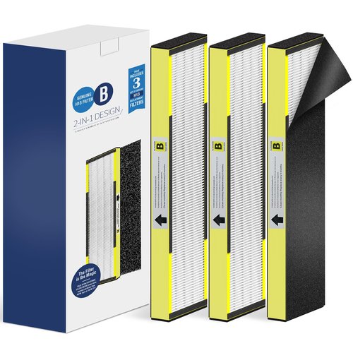[ELOWOKE] 3-Pack 4825 HEPA Filter B Compatible with Gɜːrm-Guardian Air Purifier Filter Replacement for Model FLT4825 AC4825 AC4300 and more, 3X H13 HEPA Filters & 9X Actɪvated Carbon Pre-Filter