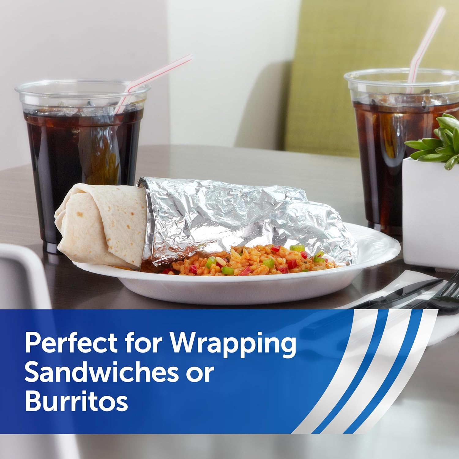 Reynolds Pre-Cut Aluminum Foil Sheets - Perfect for Catering & Concessions | 12 x 10.75 Inches, 500 Ct.