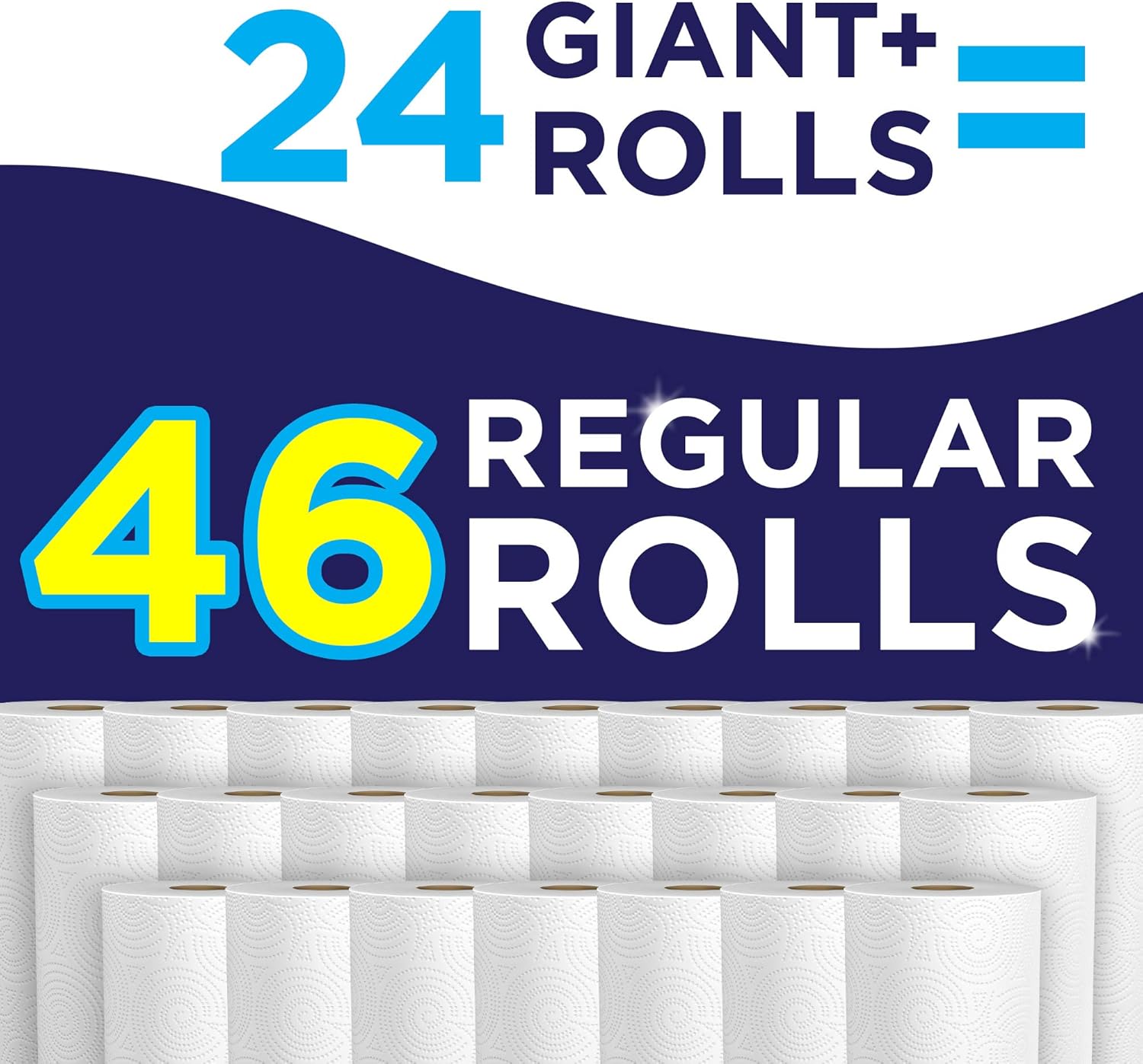 Sparkle Paper Towels - Pick-A-Size, 2 Rolls = 4 Regular Rolls | 24 Rolls, Everyday Value with Full & Half Sheets