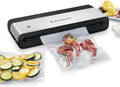 FoodSaver PowerVac Compact Vacuum Sealing Machine - Stainless Steel & Black | Preserve Freshness & Reduce Waste
