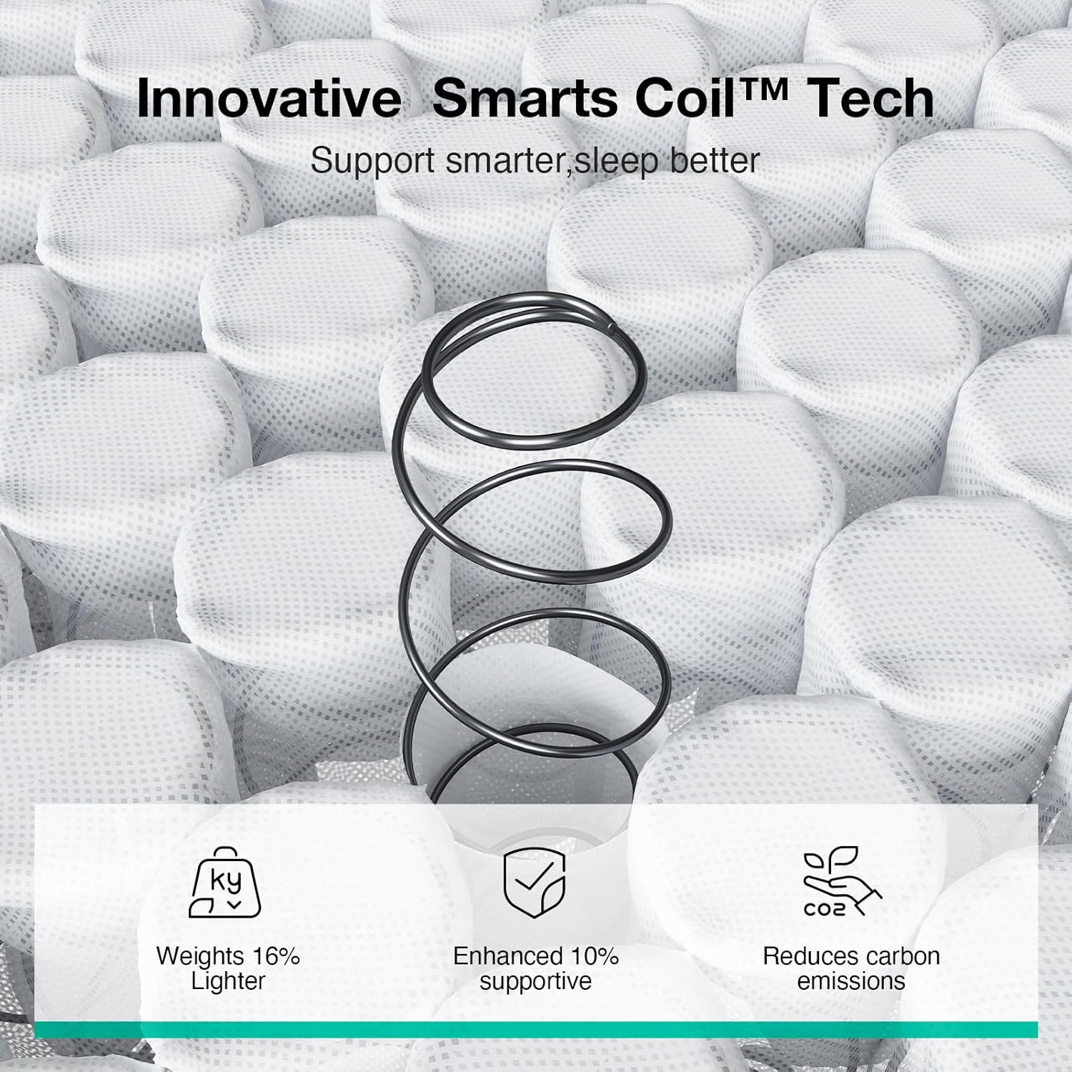 Novilla Twin Hybrid Mattress - 8 Inch Gel-Infused Memory Foam & Pocketed Coils for Back Pain Relief