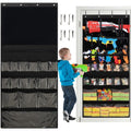GRANNY SAYS Over the Door Organizer for Toy Guns Storage, Over the Door Toy Organizers with 16 Pockets and Straps, Hanging Kids Toys Storage Rack for Foam Blasters, Darts, Goggles, Stuffed Animals