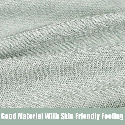 TANOFAR Pregnancy Pillow Cover J Shaped(ONLY Pillowcase), Super Soft Pillowcase Replacement Cover for Maternity Pillow, with Large Sized Zipper, Fits 55/58 Inch Pregnant Pillow, Green