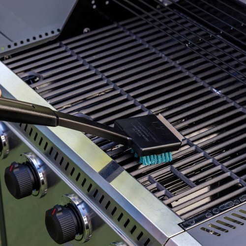 Charbroil Safer Replaceable Head Nylon Bristle Grill Brush with Cool Clean Technology - CB1250038P6