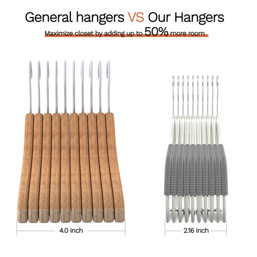 MLKJHHI 60 Pack M-Style Plastic Pants Hangers, Thin Space Saving Hanger with Rubber Pads and 360° Hook - Non Slip Clothes Hangers, Closet Organizer for Camisole, Tank Top, Dresses, Skirt - Gray