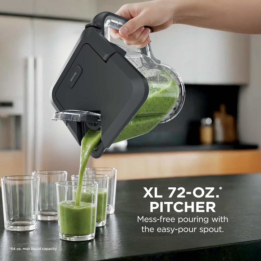 Ninja BlendPro Kitchen System - 72 oz Full-Size Blender & 5-Cup Food Processor | 1200 Watt, Beige | Total Crushing Tech & Smoothie Presets
