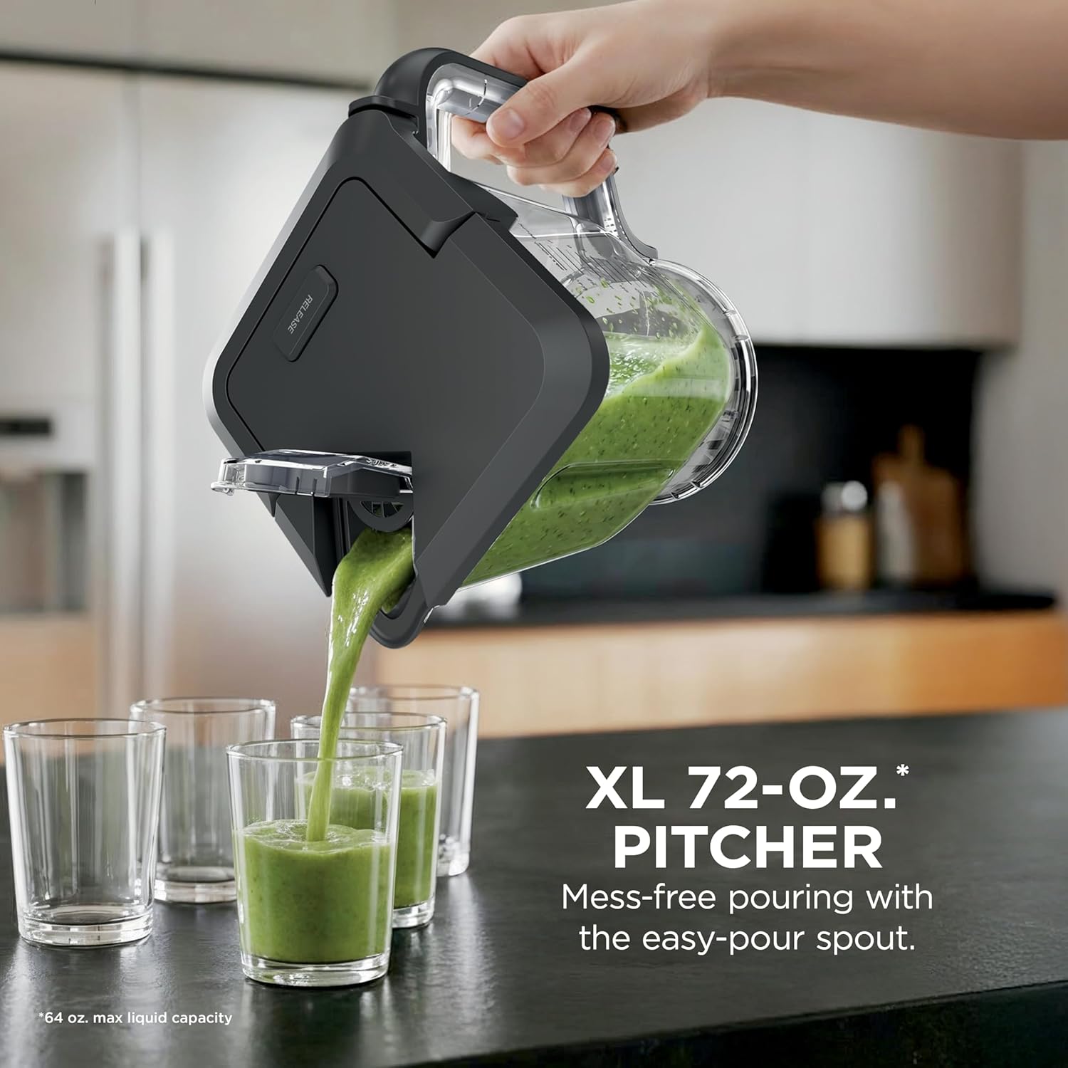 Ninja BlendPro Kitchen System - 72 oz Full-Size Blender & 5-Cup Food Processor | 1200 Watt, Beige | Total Crushing Tech & Smoothie Presets