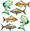 6Pcs Fish Balloons/O fishally One First Birthday/Realistic Carp Tuna Salmon Balloons/Gone Fishing Baby Shower Decorations/Let’s Go Fishing/Little Fisherman Fish Fest/Fishing Tournament Enthusiast Gift