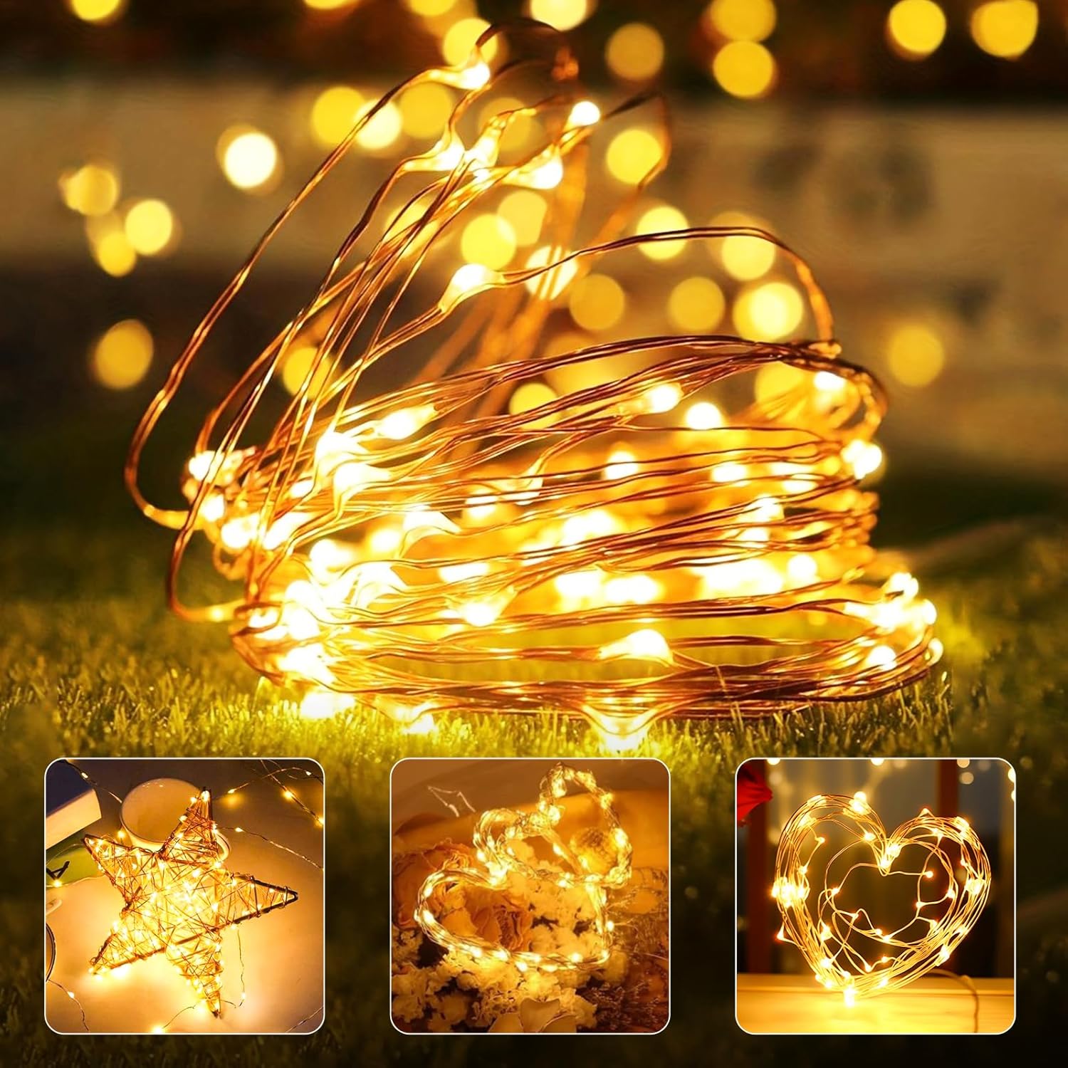 Btfarm Fairy Lights - 30 Pack Battery Operated Twinkle Lights with Timer | 10FT, 30 LEDs