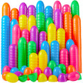 JOYIN 500 PCS 2.3" Easter Eggs, Empty Plastic Eggs Fillable Colorful Bright Eggshell Bulks for Easter Hunt, Filling Treats, Party Favor, Basket Stuffers, Classroom Prize Supplies