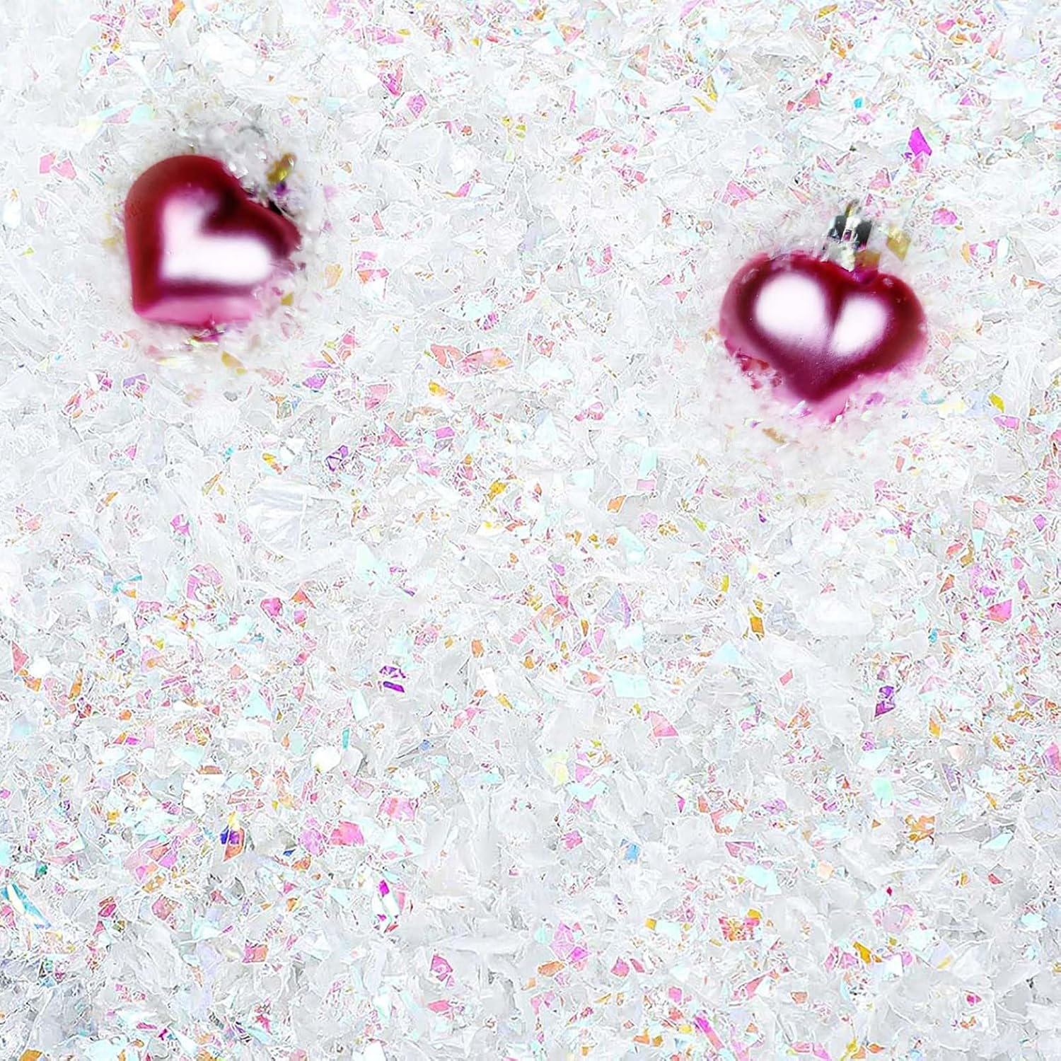 Skiennix Christmas Fake Snow | 10.6 oz Artificial Snow for Holiday Decorating & Crafts - White Glitter