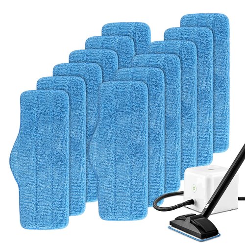 Steam Mop Pads Fit for Dupray Neat Steam Cleaner - 12 Pack Neat Washable and Reusable Microfiber Pads - Accessories for Neat Steam Cleaner