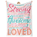 Super Soft Hug Blanket for Women - Inspirational Healing Gift for Cancer Patients, Post Surgery Recovery, Chemo Support, Hospital Stay, Thinking of You Gift for Her, Sister, Friend, 50"x60"