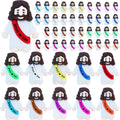 Skiennix 50 Pcs Little Jesus Figures - Mini Rubber Jesus Figurines for Easter Egg Hunts | Multi-Color Set