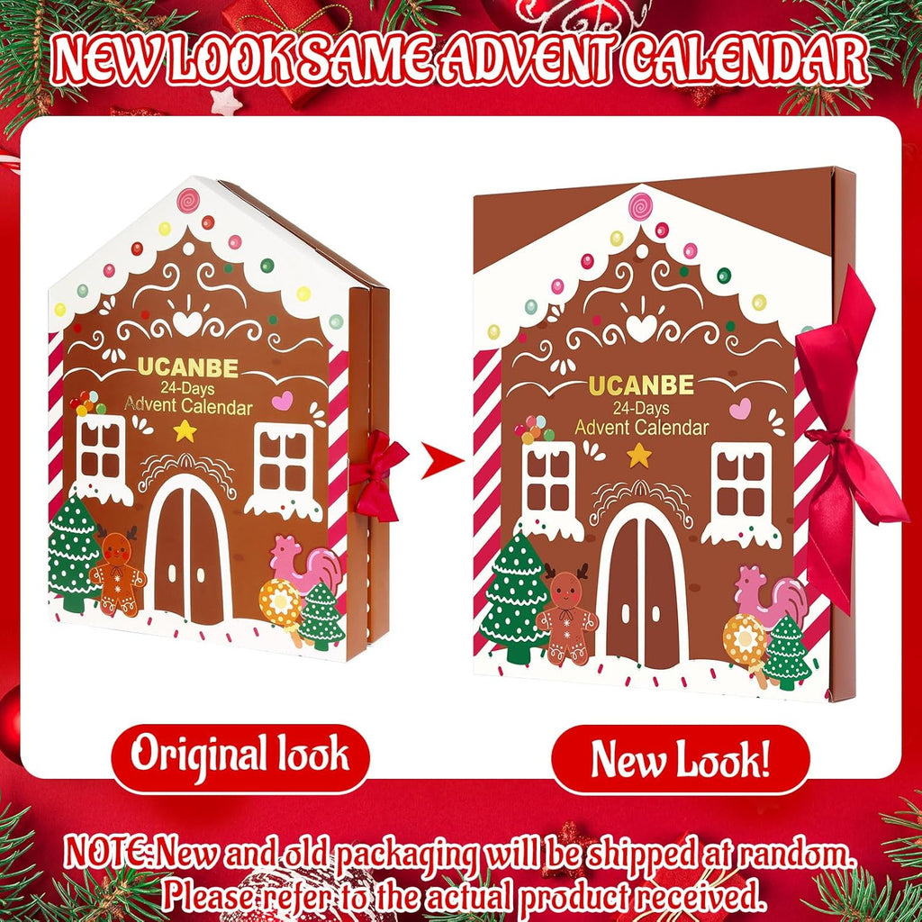 UCANBE Makeup Advent Calendar 2025 - 24 Days of Festive Beauty Gifts for Women & Teens