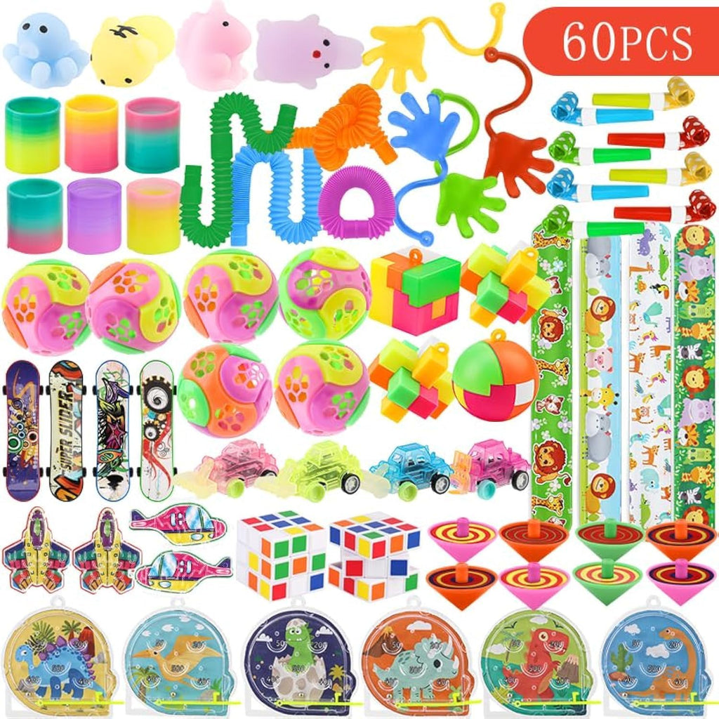 Skiennix Party Favors - 60 Pcs Treasure Box Toys for Kids | Perfect for Easter Baskets & Birthdays