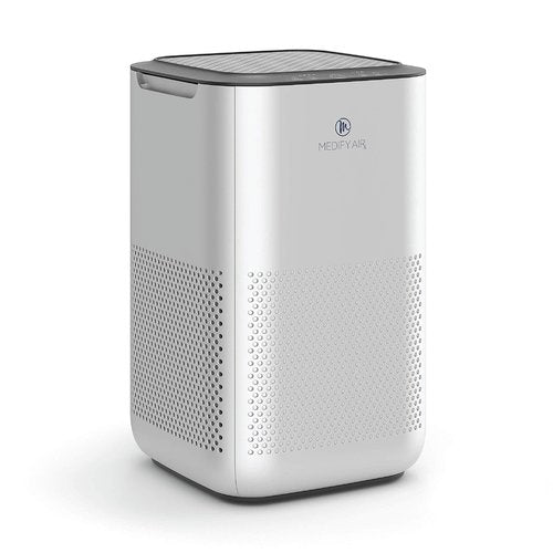 Medify MA-15 Air Purifier with True HEPA H13 Filter | 585 ft² Coverage in 1hr for Allergens, Smoke, Wildfires, Dust, Odors, Pollen, Pet Dander | Quiet 99.9% Removal to 0.1 Microns | Silver, 1-Pack