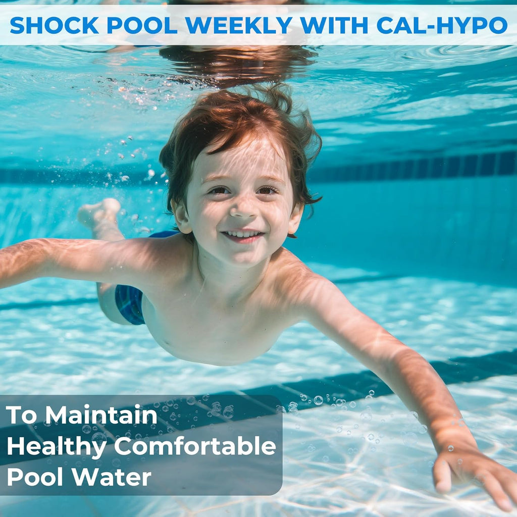 Pro-Grade Chlorine Pool Shock - 68% Cal-Hypo Granular Sanitizer for Crystal Clear Water | 1lb