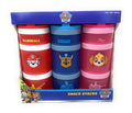 Whiskware Stackable Snack Containers for Kids and Toddlers, 3 partable snacking made easy for School and Travel, nickelodeon paw patrol
