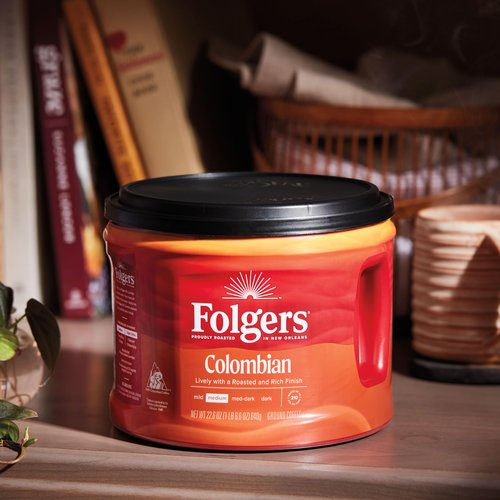 Folgers Colombian Medium Roast Coffee, 22.6 Ounces (Pack of 6)