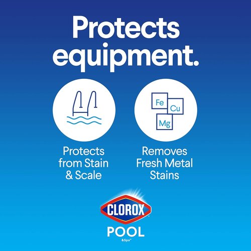 Clorox® Pool&Spa™ Metal & Stain Control - Prevents Scale Formation & Removes Stains | 1 Quart