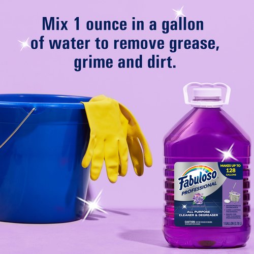 Fabuloso Professional All Purpose Cleaner & Degreaser - Lavender, 1 Gallon (Pack of 1)
