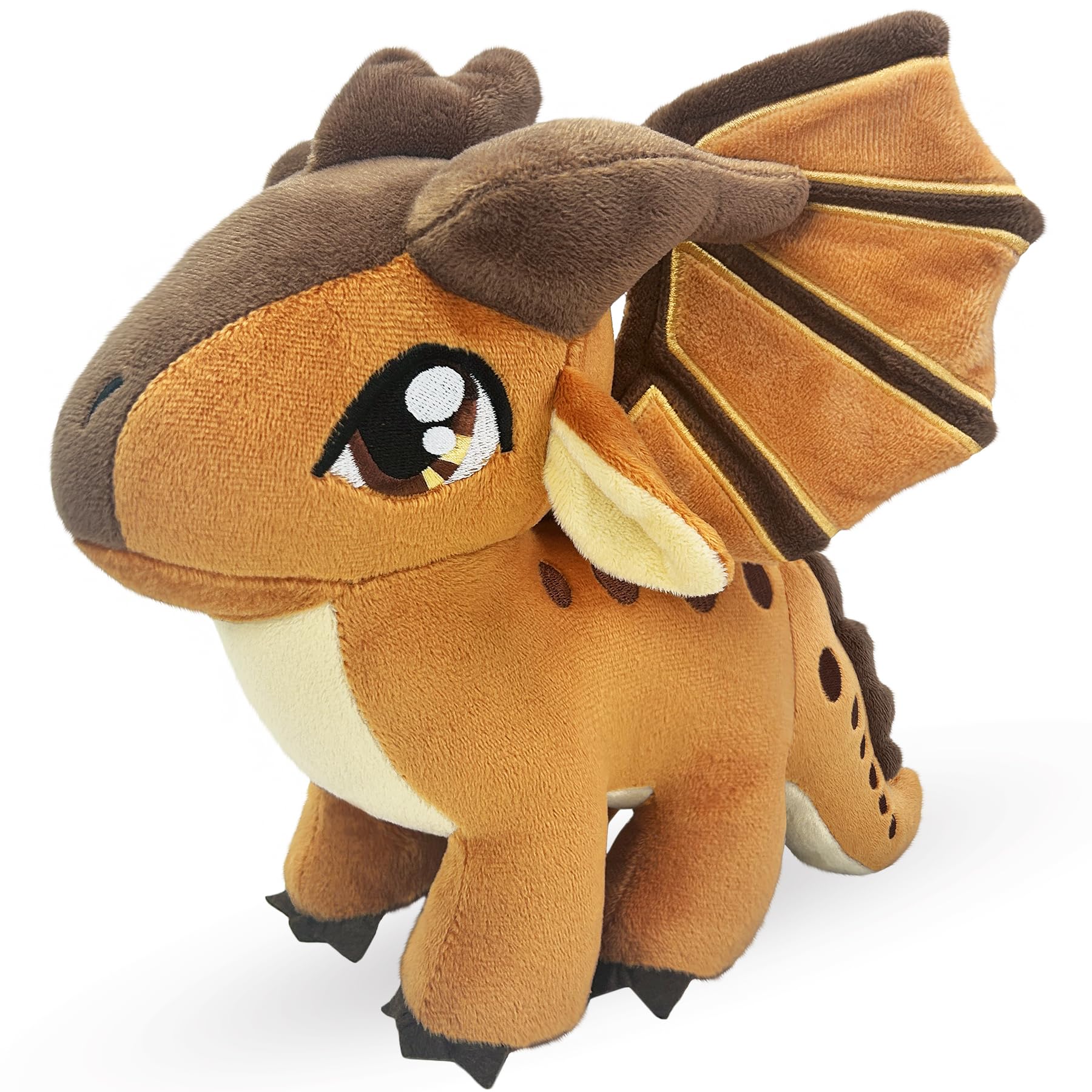 Kobataro Wings Mud Dragon Plush Toys Stuffed Animal Plushies Cute Dragon Figure Merch Present for Kids Aged 3+ (Brown)