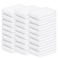 Looperry White Terry Cloth Rags (24 Pack) 13"x13" Inches Commercial Grade Dish Cloth Multipurpose Cleaning Rags for Housekeeping, Car Wash. Absorbent & Reusable Bar Mop Towels for Kitchen Cotton