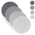 7 Inches Trivets for Hot Dishes, Hot Pots and Pans, 4Pcs Thick Heat Resistant Trivet Mats for Kitchen，Pot Holders for Kitchen Counter, Table, Home Essentials, Kitchen Decor for Table Countertops