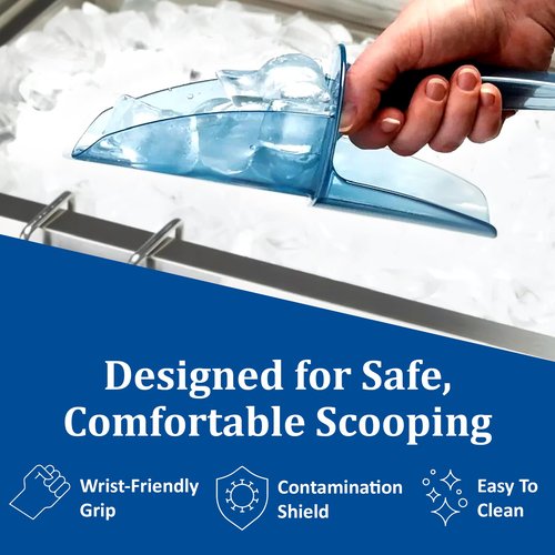 San Jamar SI5500 Polycarbonate Saf-T-Scoop Only,Blue, 6-10 oz