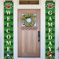 Hooqict Football Decorations Porch Sign Banner Football Door Decorations Sign Party Banner Garland for Sport Theme Game Day Tailgate Party Supplies