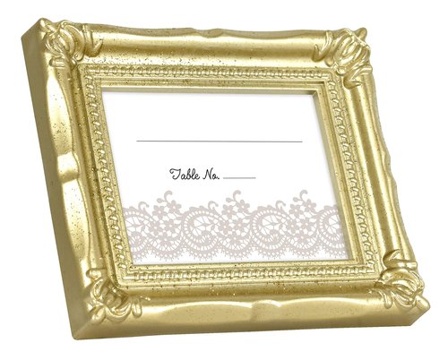 MCS Wedding Photo Frame/Placecard Holder, 69042, 24-Pack, Glitter Gold