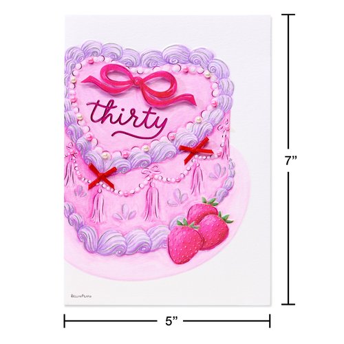 Papyrus Trendy 30th Birthday Card for Her, Perfect for Friends (Extraordinary You)