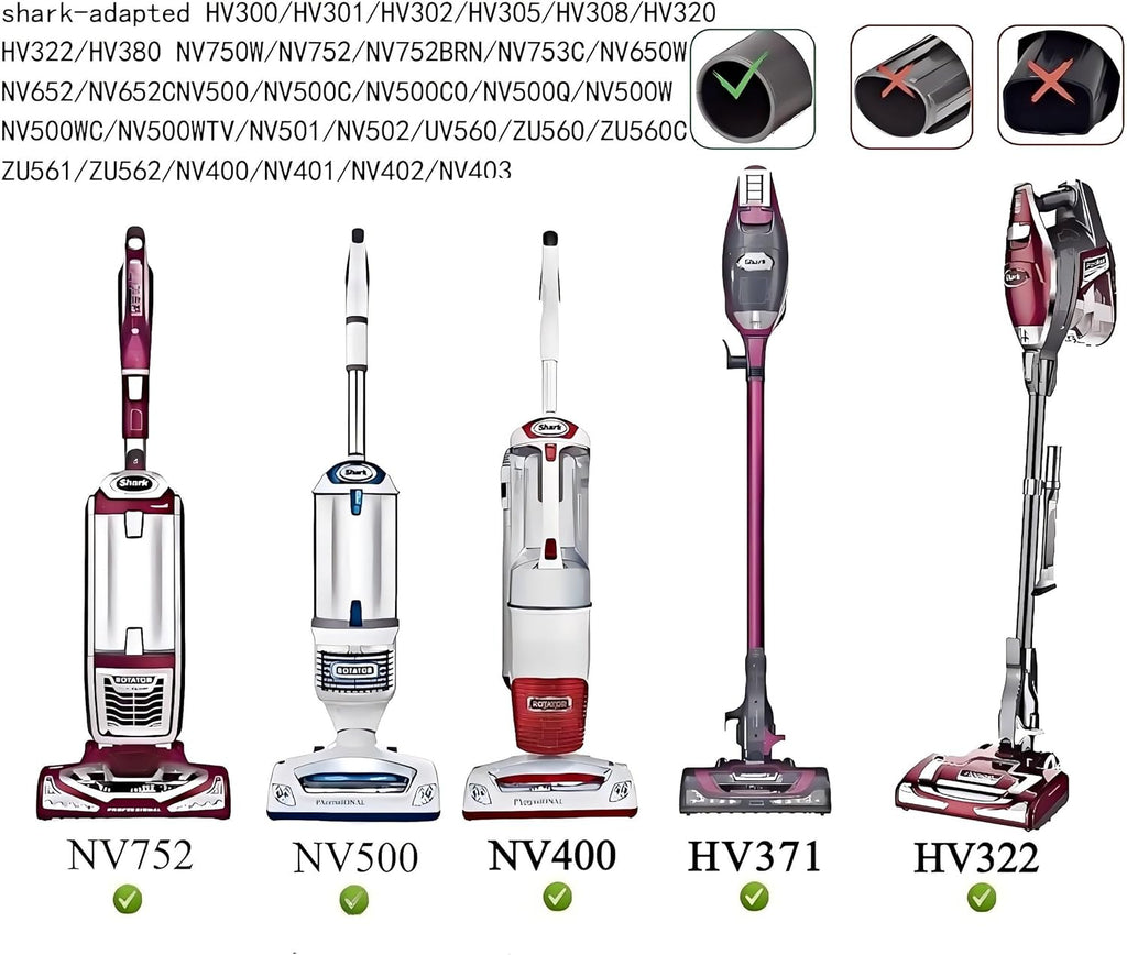 Shark | 6PCS Vacuum Cleaner Attachments - 2-in-1 Crevice & Dusting Brush Combo for HV322, HV320, NV600
