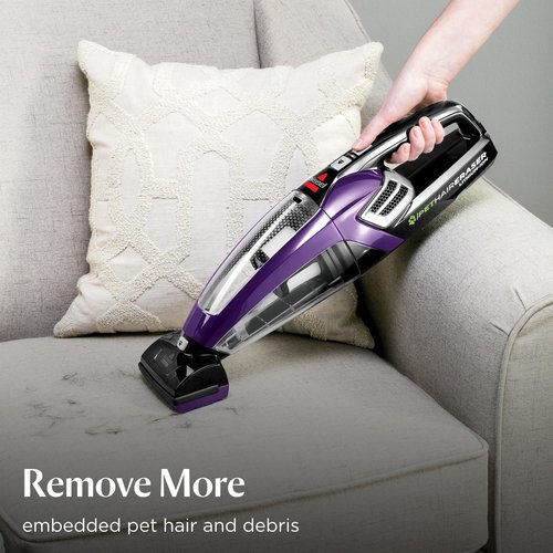 Bissell Pet Hair Eraser Cordless Hand Vacuum - Powerful Lithium Ion Cleaning Tool | Easy-Empty Dirt Bin, Upholstery & Crevice Tools Included