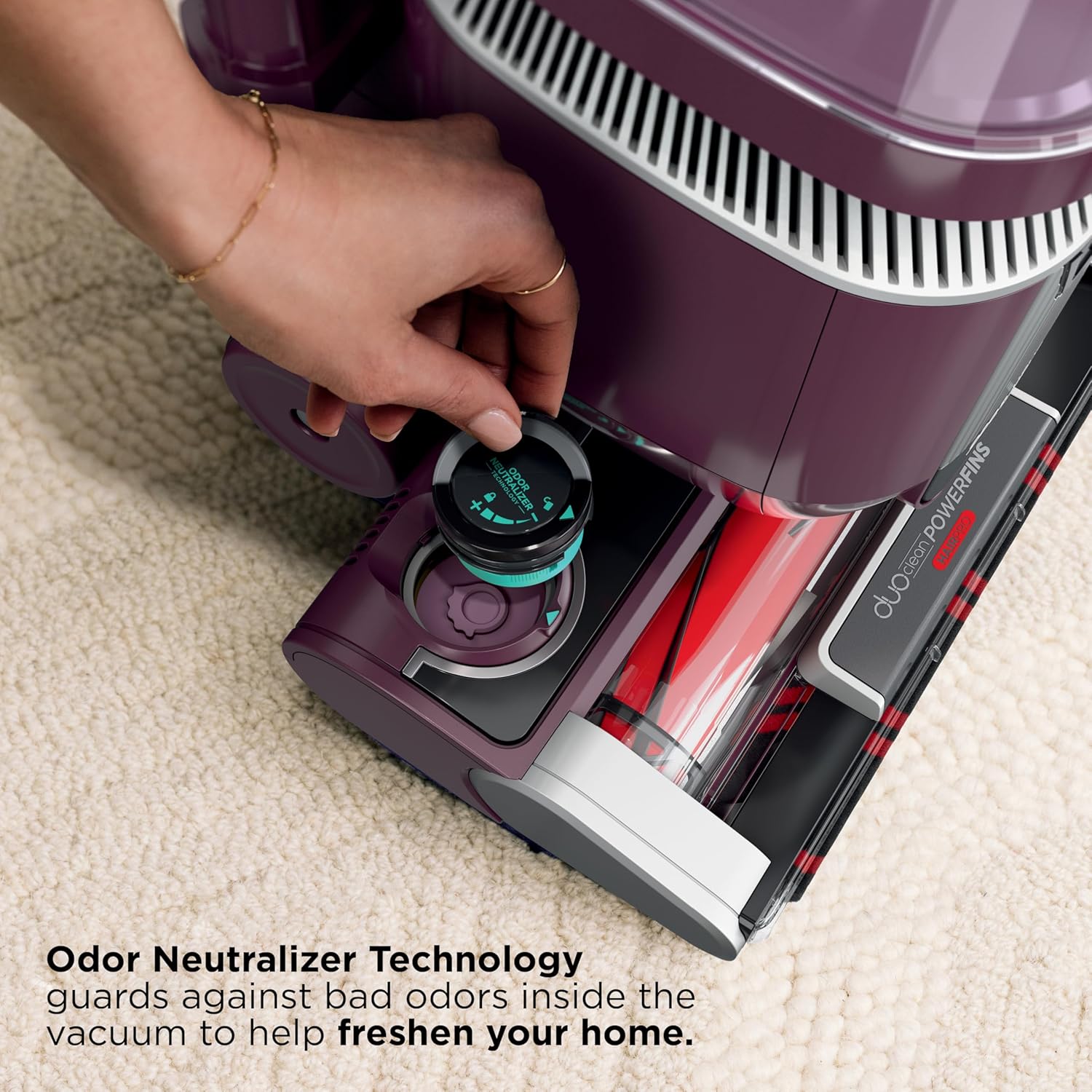 Shark LA702 Rotator Pet Lift-Away Vacuum - DuoClean PowerFins & Odor Neutralizer | Wine Purple