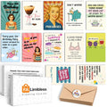 FALIMITLESS Funny Birthday cards for Women (12 Pack) – Hilarious Greeting Card Set with Envelopes & Stickers – Sarcastic, Relatable Humor for Best Friends, Sisters, Coworkers