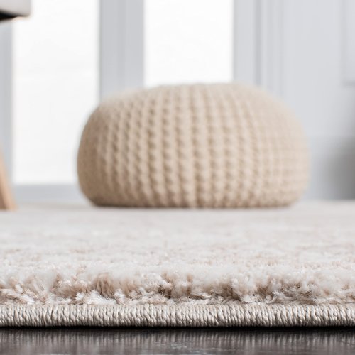 SAFAVIEH Century Collection Accent Rug - 2'7" x 5', Ivory & Beige, Modern Abstract Design, Non-Shedding & Easy Care, Ideal for High Traffic Areas in Entryway, Living Room, Bedroom (CTY350B)