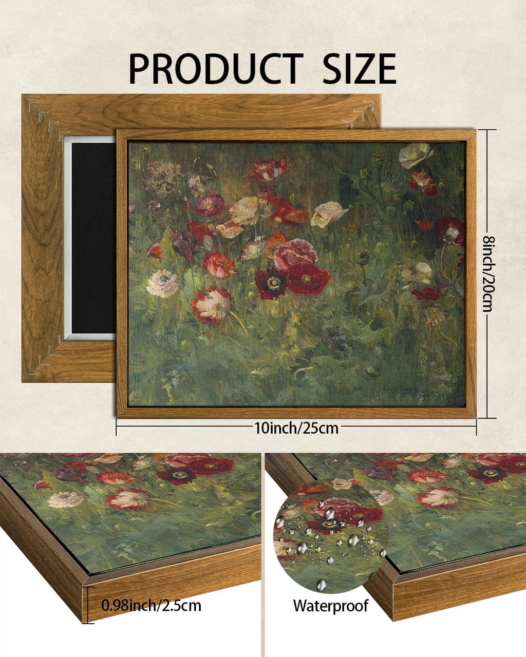 Rustic Autumn Floral Pumpkin Wall Art - Perfect Thanksgiving Decor for Farmhouse Living Room