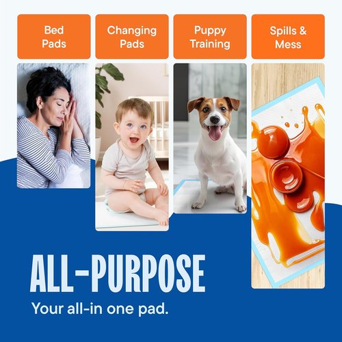 Chucks Pads Disposable - Super Absorbent Adult Incontinence Underpads | 100-Pack, 23"x36" Leak-Proof Bed Pads