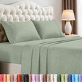Utopia Bedding California King Size Sheet Set - Soft, Breathable Microfiber, 4-Piece in Heather Sage