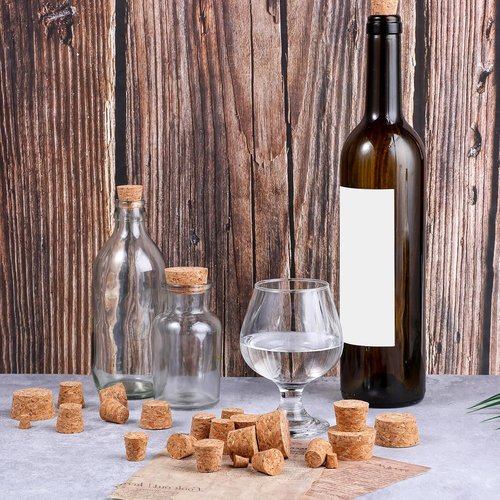 30 Pieces 6 Sizes Tiny Corks for Mini Bottles Assorted Corks Replacement for Wine Bottles Cork Stoppers Assorted Sizes Tapered Plugs Natural Soft Wood Cork for Wine Beer Liquor Bottle DIY Crafts