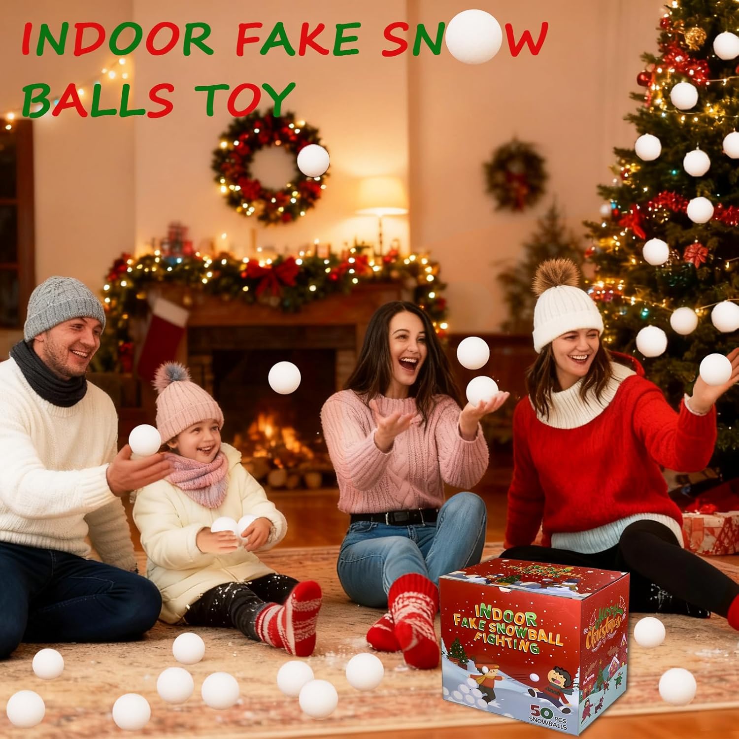 Skiennix Reusable Water Balls - 50 Pack Fake Snowballs for Outdoor Fun | Indoor Activity Toys for All Ages