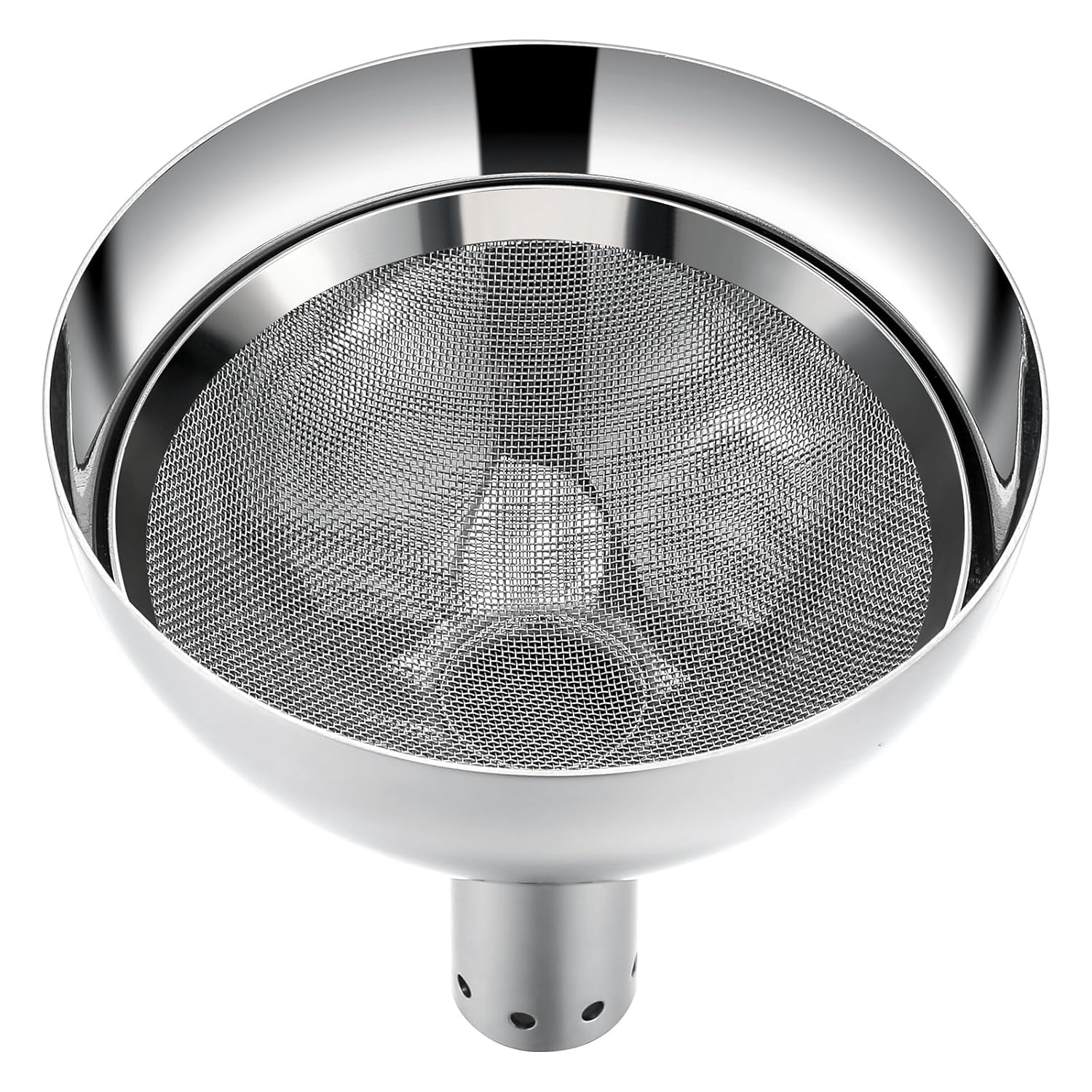 Wine Aerator Shower Funnel with Mesh Sediment Strainer Stainless Steel Aerating Decanter Funnel with Filter and Brushes for Christmas Wine Lover Gift(4)