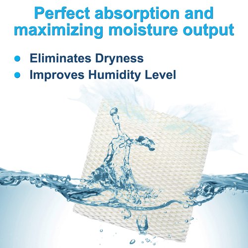 HQRP 2-Pack Wick Filter Compatible with Hunter 35617, 36516, 36517, 36518, 36316, 36317 Cool Mist Humidifiers, 31949 31947 HN1949 Replacement
