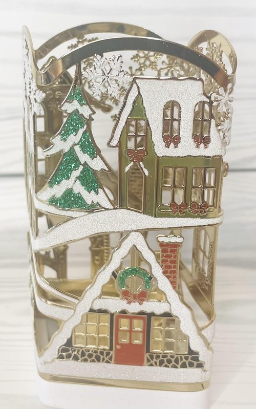 Bath and Body Works Christmas Holiday Village Scene Gentle Foaming Hand Soap Holder