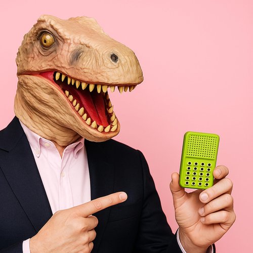 Dinosaur Noisemaker with 16 Sounds, Roars, Stomps, Screeches and Dino Noises, Portable Electronic Sound Maker Dinosaur Themed Sound Board for Kids with 16 Effects, Birthday Noise Maker Toy Gift
