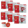 Door County Coffee | Candy Cane Holiday Flavored Ground Coffee - 60 Count Single Serve Cups - Medium Roast